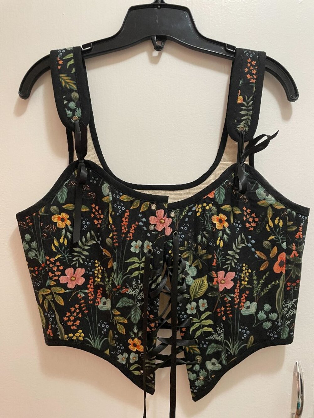French Meadows Botanical Corset - Handmade